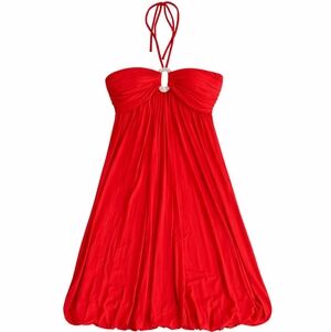 Cache Strapless Red Dress Valentines Day Sexy Love Sparkle
